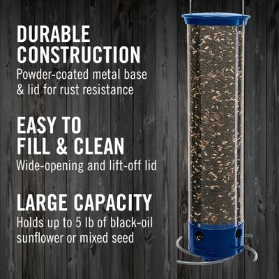 Show full view: Droll Yankees Yankee Whipper Collapsing Curved Perch Bird Feeder, 21-in slide 4 of 10