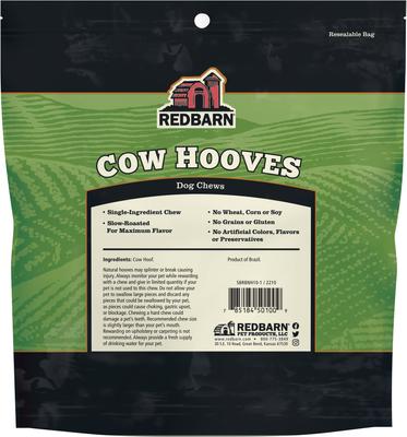 Show full view: Redbarn Naturals Cow Hooves Dog Treats, 10 count slide 13 of 15