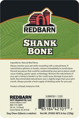 Show full view: Redbarn Beef Shank Bone Dog Treat, 1 count slide 7 of 8