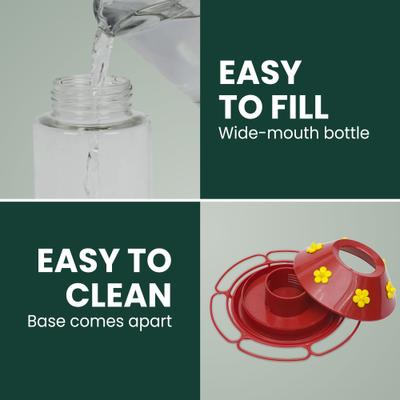 Show full view: Perky-Pet Our Best Glass Hummingbird Feeder, 30-oz slide 5 of 10