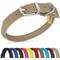 Show in main carousel: OOPSDOGGY Soft Rolled Leather Dog Collar, Beige, XX-Small: 7 to 9-in neck, 3/8-in wide slide 1 of 8