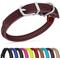 Show in main carousel: OOPSDOGGY Soft Rolled Leather Dog Collar, Burgundy, Medium: 12 to 15-in neck, 9/16-in wide slide 1 of 7