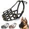 Show in main carousel: OOPSDOGGY Breathable Secure Basket Leather German Shepherd Dog Muzzle, Black, Medium slide 1 of 7