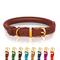 Show in main carousel: OOPSDOGGY Soft Padded Rolled Leather Reflective Dog Collar, Brown, X-Large: 17 to 21-in neck, 4/5-in wide slide 1 of 6