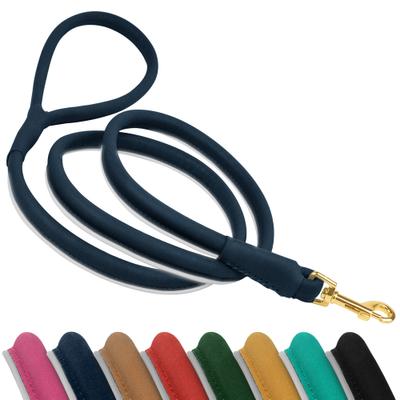 Show full view: OOPSDOGGY Outdoor Rolled Leather Reflective Walking Running Dog Leash, Blue, Medium/Large: 6-ft long, 3/4-in wide slide 1 of 8