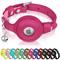 Show in main carousel: OOPSDOGGY Indoor & Outdoor Non Breakaway AirTag Holder Cat Collar with Bell, Pink, 8 to 11-in neck, 1/2-in wide slide 1 of 10