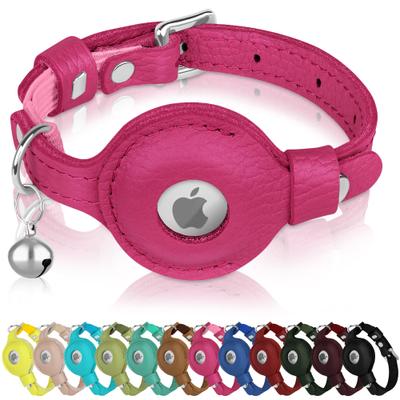 Show full view: OOPSDOGGY Indoor & Outdoor Non Breakaway AirTag Holder Cat Collar with Bell, Pink, 8 to 11-in neck, 1/2-in wide slide 1 of 10