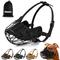 Show in main carousel: OOPSDOGGY Breathable Secure Basket Leather Metal Reflective Pitbull Dog Muzzle, Black slide 1 of 8
