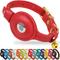 Show in main carousel: OOPSDOGGY Lightweight GPS Leather Apple Air Tag Holder Cat Collar with Bell, Red, 8 to 11-in neck, 1/2-in wide slide 1 of 6