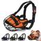 Show in main carousel: OOPSDOGGY Adjustable Nylon Metal Reflective Mask Secure Wire Basket Pitbull Dog Amstaff Soft Cage Muzzle, Orange slide 1 of 9