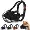 Show in main carousel: OOPSDOGGY Adjustable Nylon Metal Reflective Mask Secure Wire Basket Pitbull Dog Amstaff Soft Cage Muzzle, Black slide 1 of 8