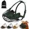 Show in main carousel: OOPSDOGGY Breathable Secure Basket Leather Metal Reflective Pitbull Dog Muzzle, Green slide 1 of 9