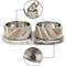 Show in main carousel: THE LICKER STORE Marbre Modern Weighted Double Marble & Stainless Steel Dog & Cat Bowl, Medium: 1.5-cup, Beige/Gray slide 5 of 8