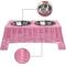 Show in main carousel: THE LICKER STORE Serenity 6.9-in Elevated Dog & Cat Wicker with Two Stainless Steel Bowls, Medium: 2.2-cup, Pink slide 4 of 6