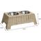 Show in main carousel: THE LICKER STORE Serenity 6.9-in Elevated Dog & Cat Wicker with Two Stainless Steel Bowls, Medium: 2.2-cup, Almond slide 3 of 6
