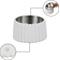 Show in main carousel: THE LICKER STORE Ripple Ridge Slanted Concrete & Stainless Steel Dog & Cat Bowl, Medium: 2-cup, White slide 5 of 8