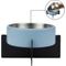 Show in main carousel: THE LICKER STORE Intersecta Concrete & Stainless Steel Dog & Cat Bowl with Metal Stand, Medium: 2-cup, Blue/Black slide 6 of 9