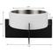 Show in main carousel: THE LICKER STORE Intersecta Concrete & Stainless Steel Dog & Cat Bowl with Metal Stand, Medium: 2-cup, White/Black slide 4 of 8