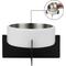 Show in main carousel: THE LICKER STORE Intersecta Concrete & Stainless Steel Dog & Cat Bowl with Metal Stand, Medium: 2-cup, White/Black slide 5 of 8