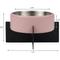 Show in main carousel: THE LICKER STORE Intersecta Concrete & Stainless Steel Dog & Cat Bowl with Metal Stand, Medium: 2-cup, Pink/Black slide 4 of 8