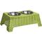Show in main carousel: THE LICKER STORE Serenity 6.9-in Elevated Dog & Cat Wicker with Two Stainless Steel Bowls, Medium: 2.2-cup, Light Green slide 1 of 7