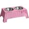 Show in main carousel: THE LICKER STORE Serenity 6.9-in Elevated Dog & Cat Wicker with Two Stainless Steel Bowls, Medium: 2.2-cup, Pink slide 1 of 6