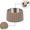 Show in main carousel: THE LICKER STORE Ripple Ridge Slanted Concrete & Stainless Steel Dog & Cat Bowl, Medium: 2-cup, Brown slide 5 of 8