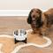 Show in main carousel: THE LICKER STORE Intersecta Concrete & Stainless Steel Dog & Cat Bowl with Metal Stand, Medium: 2-cup, White/Black slide 6 of 8