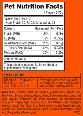 Show full view: Meow Mix Irresistibles White Meat Chicken Soft & Chewy Cat Treats, 12-oz bag slide 9 of 11