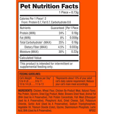 Show full view: Meow Mix Irresistibles White Meat Chicken Soft & Chewy Cat Treats, 60-oz bundle  slide 9 of 11