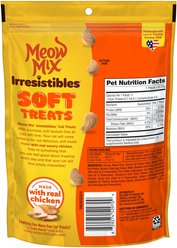 Meow Mix Irresistibles White Meat Chicken Soft Cat Treats, 12-oz bag slide 2 of 6