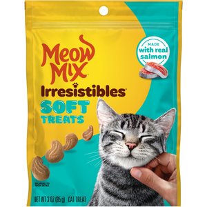 Meow Mix Irresistibles Soft Salmon Cat Treats, 3-oz bag