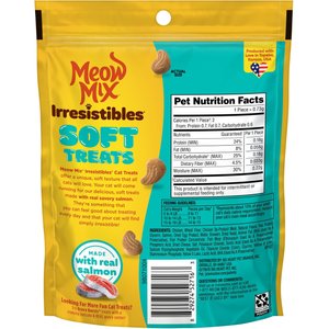 Meow Mix Irresistibles Soft Salmon Cat Treats, 3-oz bag