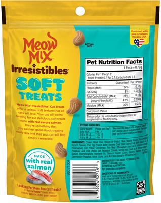 Show full view: Meow Mix Irresistibles Soft Salmon + Friskies Party Mix Morning Munch Crunch Flavor Crunchy Cat Treats slide 7 of 10