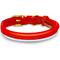 Show in main carousel: OOPSDOGGY Soft Padded Rolled Leather Reflective Dog Collar, Red, Small: 10 to 13-in neck, 3/5-in wide slide 2 of 6