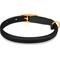 Show in main carousel: OOPSDOGGY Rolled Leather Reflective Cat Collar with Bell & Safety Elastic Strap, Black, 8 to 11-in neck, 3/8-in wide slide 2 of 8