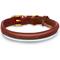Show in main carousel: OOPSDOGGY Soft Padded Rolled Leather Reflective Dog Collar, Brown, X-Large: 17 to 21-in neck, 4/5-in wide slide 2 of 6