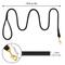 Show in main carousel: OOPSDOGGY Outdoor Rolled Leather Reflective Walking Running Dog Leash, Black, Small: 6-ft long, 3/8-in wide slide 2 of 8