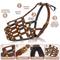 Show in main carousel: OOPSDOGGY Breathable Secure Basket Leather German Shepherd Dog Muzzle, Brown, Medium slide 3 of 7