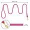 Show in main carousel: OOPSDOGGY Outdoor Rolled Leather Reflective Walking Running Dog Leash, Pink, Small: 6-ft long, 3/8-in wide slide 3 of 8
