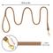 Show in main carousel: OOPSDOGGY Outdoor Rolled Leather Reflective Walking Running Dog Leash, Brown, Medium/Large: 6-ft long, 3/4-in wide slide 3 of 8