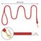 Show in main carousel: OOPSDOGGY Outdoor Rolled Leather Reflective Walking Running Dog Leash, Red, Medium/Large: 6-ft long, 3/4-in wide slide 3 of 8