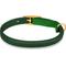 Show in main carousel: OOPSDOGGY Rolled Leather Reflective Cat Collar with Bell & Safety Elastic Strap, Green, 8 to 11-in neck, 3/8-in wide slide 3 of 9