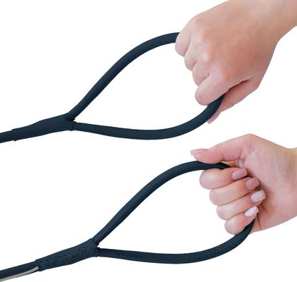 Show full view: OOPSDOGGY Outdoor Rolled Leather Reflective Walking Running Dog Leash, Blue, Medium/Large: 6-ft long, 3/4-in wide slide 4 of 8