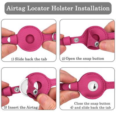 Show full view: OOPSDOGGY Indoor & Outdoor Non Breakaway AirTag Holder Cat Collar with Bell, Pink, 8 to 11-in neck, 1/2-in wide slide 5 of 10