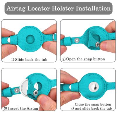 Show full view: OOPSDOGGY Indoor & Outdoor Non Breakaway AirTag Holder Cat Collar with Bell, Light Blue, 8 to 11-in neck, 1/2-in wide slide 5 of 10