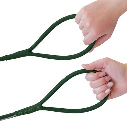 Show full view: OOPSDOGGY Outdoor Rolled Leather Reflective Walking Running Dog Leash, Green, Medium/Large: 6-ft long, 3/4-in wide slide 4 of 8