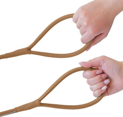 Show full view: OOPSDOGGY Outdoor Rolled Leather Reflective Walking Running Dog Leash, Brown, Medium/Large: 6-ft long, 3/4-in wide slide 4 of 8