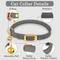 Show in main carousel: OOPSDOGGY Rolled Leather Reflective Cat Collar with Bell & Safety Elastic Strap, Graphite, 8 to 11-in neck, 3/8-in wide slide 4 of 8