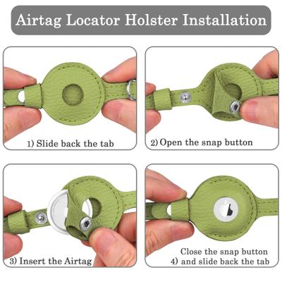 Show full view: OOPSDOGGY Indoor & Outdoor Non Breakaway AirTag Holder Cat Collar with Bell, Olive Green, 8 to 11-in neck, 1/2-in wide slide 4 of 9